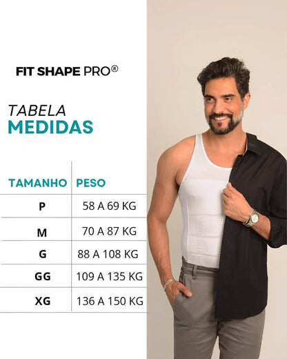 Camisa Masculina de Compressão Ultrafina Fit Shape Pro@ + BRINDE EXCLUSIVO